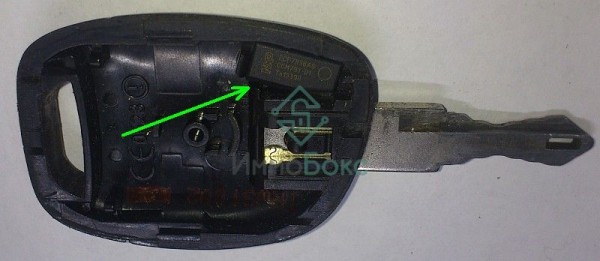 ключ с чипом рено симбол